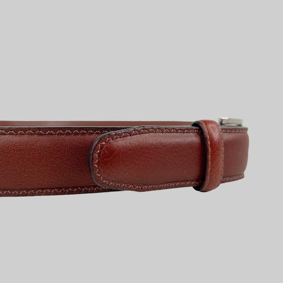 PERRY ELLIS Leather Belt in Brown Men's Size 34 Waist - Picture 4 of 10